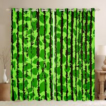 Castle Fairy Abstract Camouflage Cheetah Print Curtains Pack of 2 (42x84 Each) for Boys Girls,Vintage Aesthetic Curtains Blackout,Graffiti Splash Bedroom Curtains,Ultra Soft Home Decor