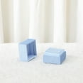 thumbnail image 5 of Unique Bargains Velvet Square Ring Box Storage for Proposal Light Blue, 5 of 6