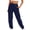 Navy womens pants, variant on Wycnly Womens Sweatpants Jogger Sweatpants for Women Casual Solid Drawstring Elastic Waist Sports Pants Loose Straight Leg Pocket Ladies Workout Sweat Pants Trousers Fall