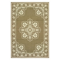 Avalon Home Mackinaw Floral Medallion Indoor/Outdoor Area Rug