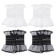 thumbnail image 1 of 2 pares de exquisitos guantes de traje de lolita encaje guantes de novia (blanco negro), 1 of 5