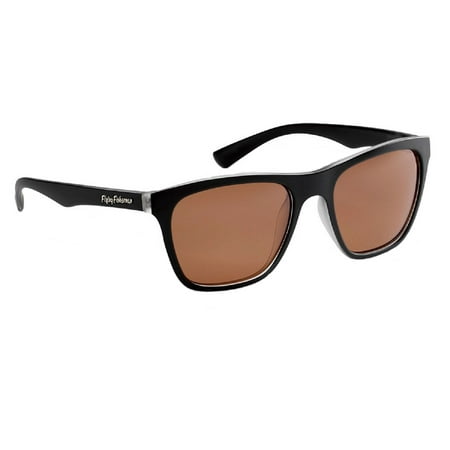 Flying Fisherman Fowey Polarized Sunglasses, Crystal-Matte Black Frame, Copper (Best Sunglasses For Rc Flying)