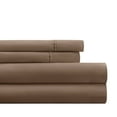 thumbnail image 6 of Super Soft Wrinkle Resistant Bed Sheets Set, Twin 3-Piece Solid in Taupe Brown by Comfort Canopy, 6 of 12