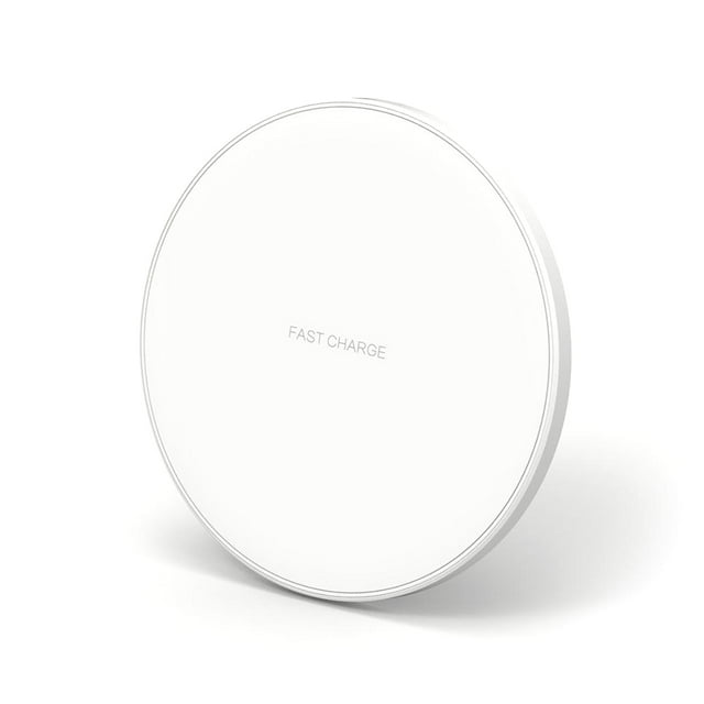 Mistaha Portable Aluminum Alloy Ultra-thin Round Shape Qi Standard Wireless Charger 10W Fast Charging Pad
