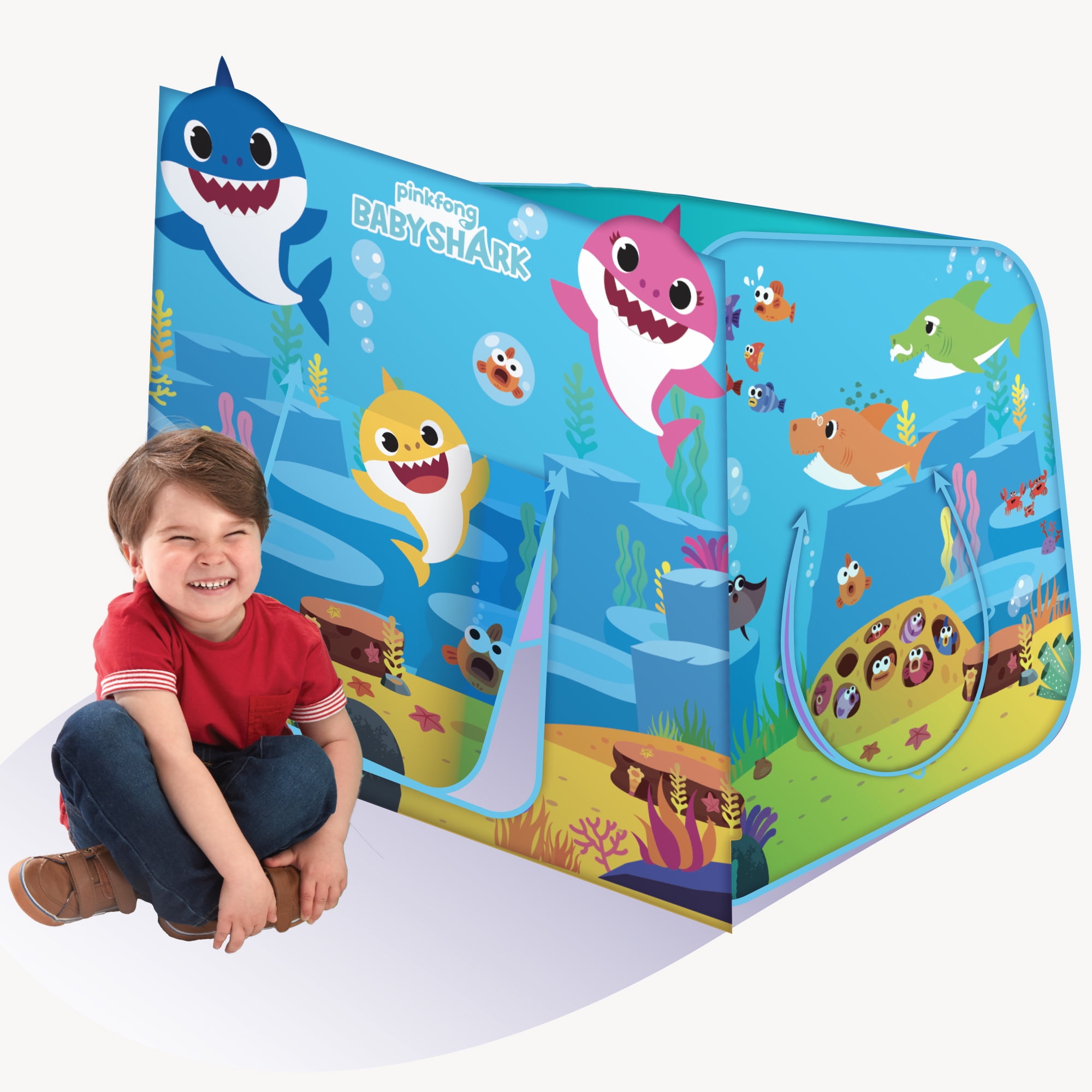 Pinkfong Baby Shark Tent Foldable Kids Pop up Classic Cube Play House for sale online 