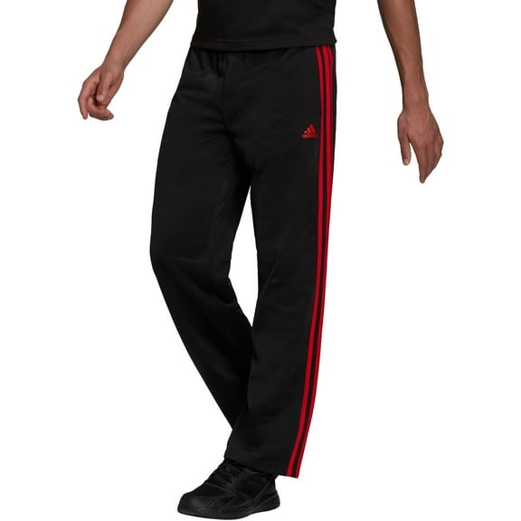 Men's adidas Tricot Track Pants Color: Black Scarlet Size: XL