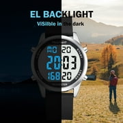 Hearkent Pedometer Watch for Walking for Senior Non Bluetooth No App Required with Steps Calories Counter -2306 blue