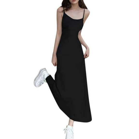 Dpytoraw High Waisted Suspender Dress For Women Waist Slimming Off Shoulder Inner Layered Knee Length Skirt Women’s Work Office Appropriate Dresses
