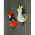 thumbnail image 2 of Set of 2 Llama & Giraffe Ceramic Wall Hanging Succulent Planters Decorative Pots, 2 of 4