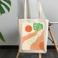 thumbnail image 2 of Aesthetic Minimalism Boho Sun & Tropical Leaves Art Merch Gift, 12oz Canvas Tote Bag, 2 of 3