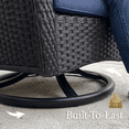 thumbnail image 6 of LayinSun 5 Pieces Outdoor Patio Furniture Set, Rattan Wicker Sectional Swivel Rocker Chairs Sets, 6 of 9