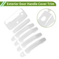 thumbnail image 4 of Exterior Door Handle Cover Trim Front Left Front Right Rear Left Rear Right Tailgate Door Handle Cover for Chevrolet Colorado 2014-2022 White 1 Set, 4 of 7
