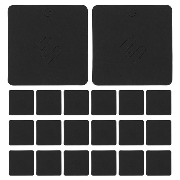 200 tarjetas de embalaje de papel: tarjetas de exhibición de joyería en blanco para broches, alfileres, aretes, collares y pinzas para el cabello, para organizar y vender accesorios.