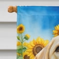 thumbnail image 3 of Labrador Retriever in Sunflowers House Flag 28 in x 40 in, 3 of 5