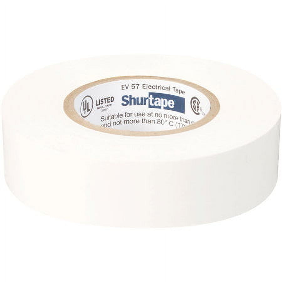 Shurtape-200783 EV 57 General Purpose Grade, UL Listed Electrical Tape - White - 3/4in x 66ft - 1 Roll