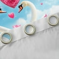 thumbnail image 4 of Castle Fairy White Swan Couple Girl Boy Black Out Curtains,Chic Floral Pink Rose Curtains Pack of 2 (42x63 Each),Happy Valentine's Day Bedroom Curtains,Microfiber Bedroom Decor, 4 of 6
