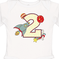 thumbnail image 4 of Inktastic 2nd Birthday Outer space Theme Boys or Girls Long Sleeve Baby Bodysuit, 4 of 5