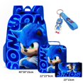 thumbnail image 1 of Mochila Sonic Conjunto De Tres Piezas De Dibujos Animados Anime Para Niños Bolsa Escolar Bolso De Mano Estuche Para Lápices Niñas, 1 of 4