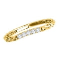 thumbnail image 3 of Aonejewelry 0.10 Carat Diamond Curved Lightweight Wedding Band In 14K Yellow Gold, 3 of 4