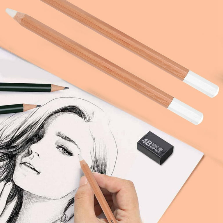 White Charcoal Pencil, White Art Drawing Pencil, Professional Easy To Cut  For Clothing Pattern Making Hooking Lines Not Easy To 
