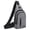 Grey, variant on Lume Wear Men‘s Multipurpose Messenger Chest Bag with USB Charging Port and Headphone Hole a Lightweight Hiking Backpack. A Waterproof Sling Shoulder Bag for Travel Work and Outdoor Sports