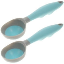 EXHUMKY Safe and Healthy and Rubber Ice Cream Scoop - Sky-Blue, Ergonomic Design for Kitchen