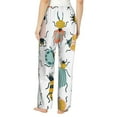 thumbnail image 3 of Kll Womens Colorful Insects Print Pajama Pants Soft Pajama Bottoms For Women Cozy Lounge Pants, 3 of 9