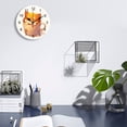 thumbnail image 2 of Silent Wall Clock 25cm/9.84in Round Wall Clock Shiba Inu In Cup Hanging Clock for Home Living Room Bedroom Kitchen Non Ticking Battery Operated Living Room Mute Clock, 2 of 5