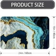 thumbnail image 2 of Diatomaceous Earth Bath Mat,Blue and White Gold line marbleSoft Wrinkle Free Bathroom Floor Rugs Non-Slip Volume Super Absorbent Fast Drying for Bathroom Kitchen Door mat (40cm×60cm), 2 of 6