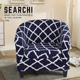 thumbnail image 4 of Stretch Club Chair Slipcover 2 Piece, Soft Removable Printed Tub Chair Slipcover, Non Slip Barrel Chair Slipcovers, Tub Chair Slipcover for Living Room, 4 of 8