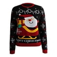 thumbnail image 1 of Suéter George para Mujer, con Cuello Redondo, Estampado Santa Claus con Pompon en Naríz Negro Talla CH, 1 of 4