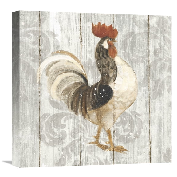 Global Gallery Albena Hristova 'Farm Friend I on Barn Board' Canvas Wall Art