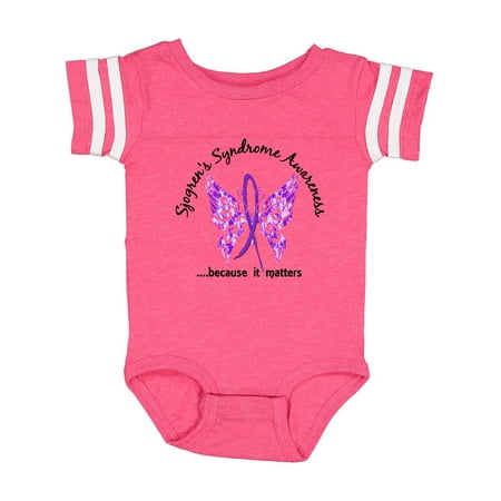 

Inktastic Sjogrens Syndrome Butterfly 6.1 Gift Baby Boy or Baby Girl Bodysuit