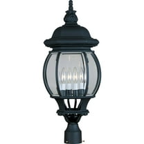 Maxim Crown Hill Four Light 27-Inch Outdoor Post Light - Black - 1038BK
