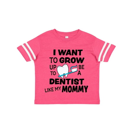 

Inktastic I Want To Grow up To Be a Dentist Like My Mommy Gift Toddler Boy or Toddler Girl T-Shirt