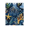 thumbnail image 4 of Jellyfish Whales Stars Curtains Black Out 63 Inch Length Curtains for Sliding Glass Doors Bedroom Living Room 2 Panels Set, 4 of 5