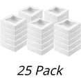 thumbnail image 4 of OCreme White Bakery Boxes with Window 10x10x2.5 in, 25 Pack, Display Pies, Pastries, Cupcakes and Cookies  Paperboard White Kraft Auto-Popup Window Cake Boxes, Pie Pastry Container Carrier, 4 of 5
