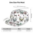 thumbnail image 6 of Daiia Cute French Bulldog print Flat Bill Hats Flat Brim Trucker Cap Baseball Cap Adjustable Classic Low Profile Hat Unconstructed Plain Cap, 6 of 9