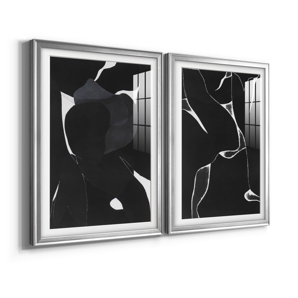Wexford Home Night Bloom I Premium Framed Print, 26.5" x 36.5" - Ready to Hang, Silver (Set of 2)