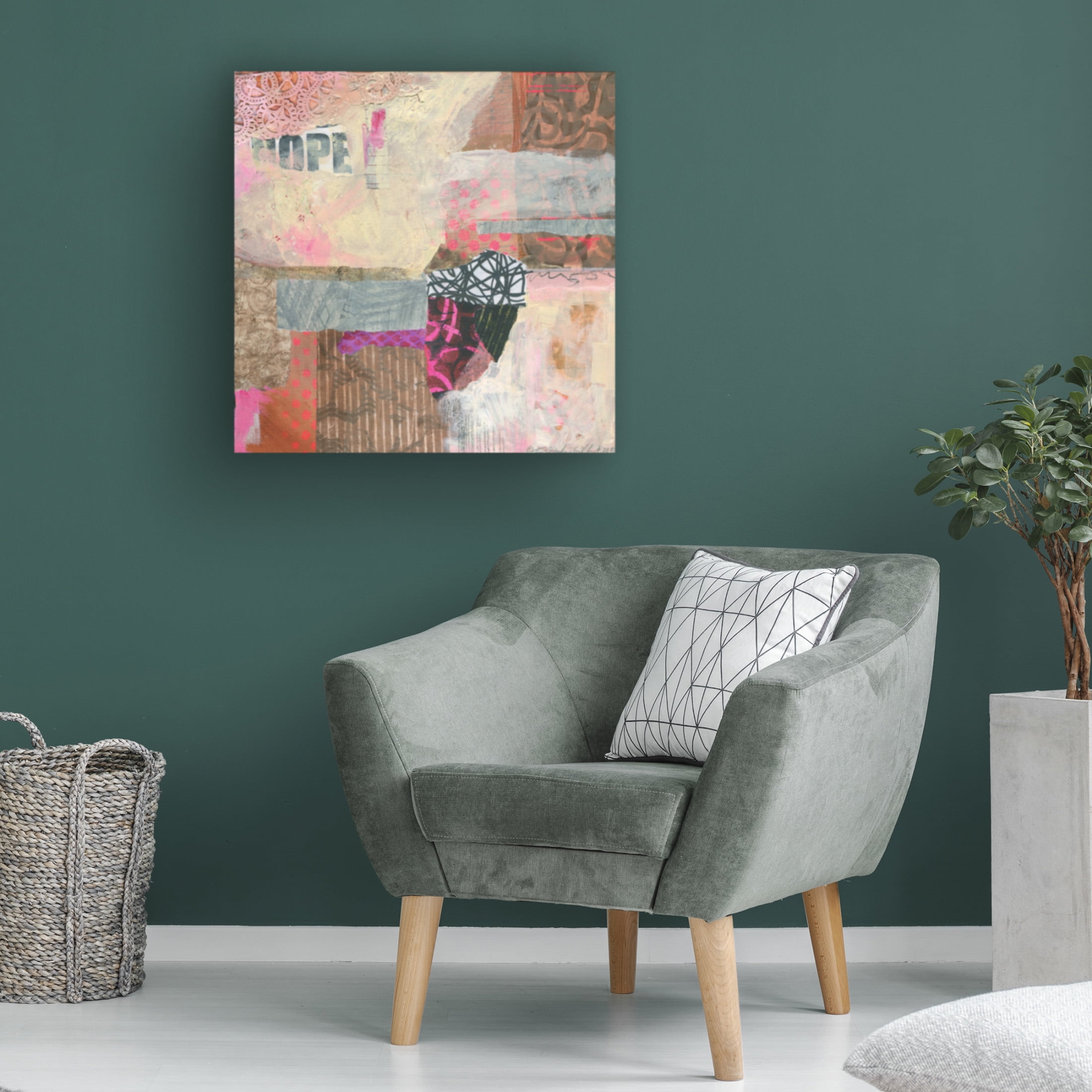 Canvas Wall Art - Fiona Stokes Gilbert 'Nope' Wall Art for Living Room, Bedroom, or Office Décor by Trademark Fine Art - 24 x 24 Inches