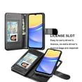 thumbnail image 4 of Galaxy A15 5G Case, A15 5G Wallet Case, Tekcoo Samsung Galaxy A15 5G 6.5 inchs PU Leather Case,Luxury Cash Credit Card Slots Folio Flip Cover [Detachable Magnetic Case] & Kickstand - Black, 4 of 6