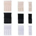 thumbnail image 2 of Bra Extender, 2 Hooks/3 Hooks/4 Hook Bra Elastic Extender, 4.3"x3", 4"x2.2", 3.8"x1.3", 9 Packs (Black, White, Beige), 2 of 9
