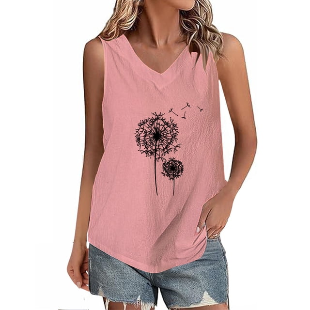 Birdeem Blouses pour Femmes T-Shirt Décontracté en Coton et Lin à Manches Courtes Col Rond Boutonné