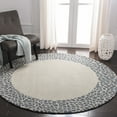 thumbnail image 2 of SAFAVIEH Soho Easton Polka Dots Wool Area Rug, Silver/Grey, 6' x 6' Square, 2 of 7