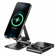 Nulaxy A4 Cell Phone Stand, Fully Foldable, Adjustable Desktop Phone Holder Cradle Dock Compatible with Phone 11 Pro Xs Xs Max Xr X 8, iPad mini, Nintendo Switch, Tablets (7-10"), All Phones