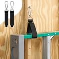 thumbnail image 4 of 2Pcs Heavy Duty Garage Storage Hooks Hangers with Carabiner Clips Multi-Purpose Hanging Straps for Ladder Hose Tools Bags and Equipment, 4 of 6