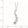 thumbnail image 5 of 925 Sterling Silver Cubic Zirconia Journey Necklace, 5 of 5