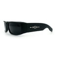 thumbnail image 6 of Mens Mad Dog Narrow Rectangle 90s Street Gangster Shade Sunglasses Matte Black, 6 of 8