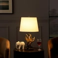 thumbnail image 2 of 26" In Natural Royal Stag Deer Antler Modern Multi-Color Polyresin Table Lamp, 2 of 4