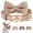 Brown, variant on Beirui Cute Bow Tie Dog Collar Personalized Name Soft PU Leather Adjustable S-L Bulldog